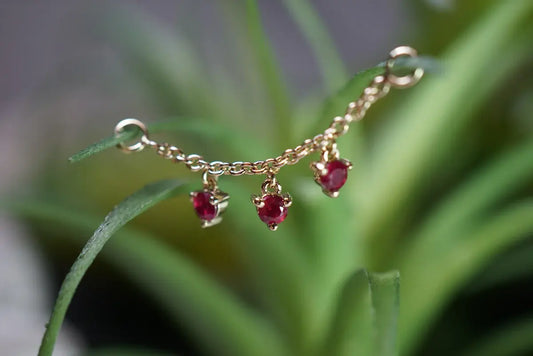 Chain with Dripping Gemstones