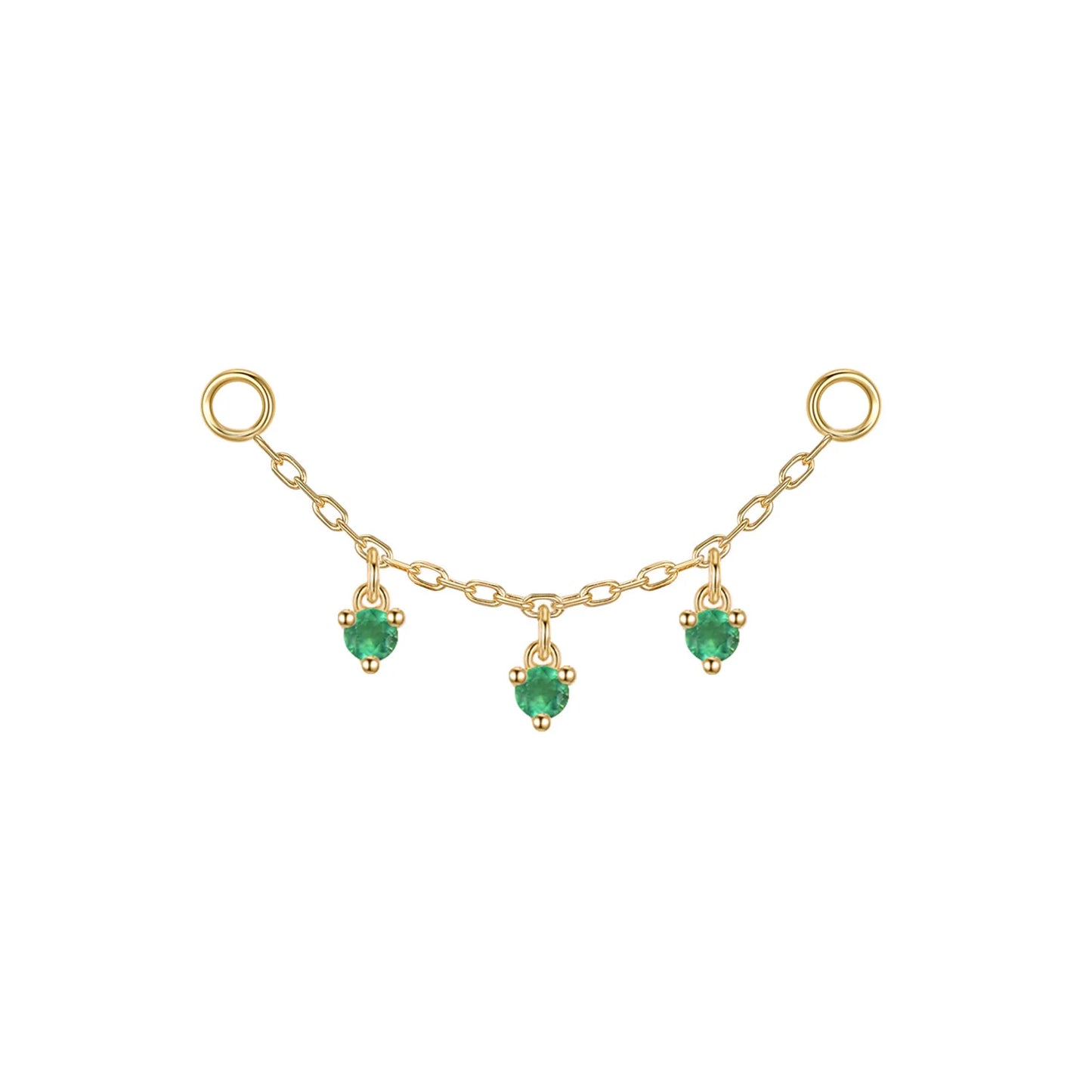 Chain with Dripping Gemstones
