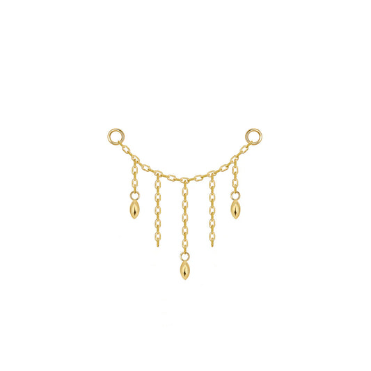 Hera Chain - 3 Marquise Bead